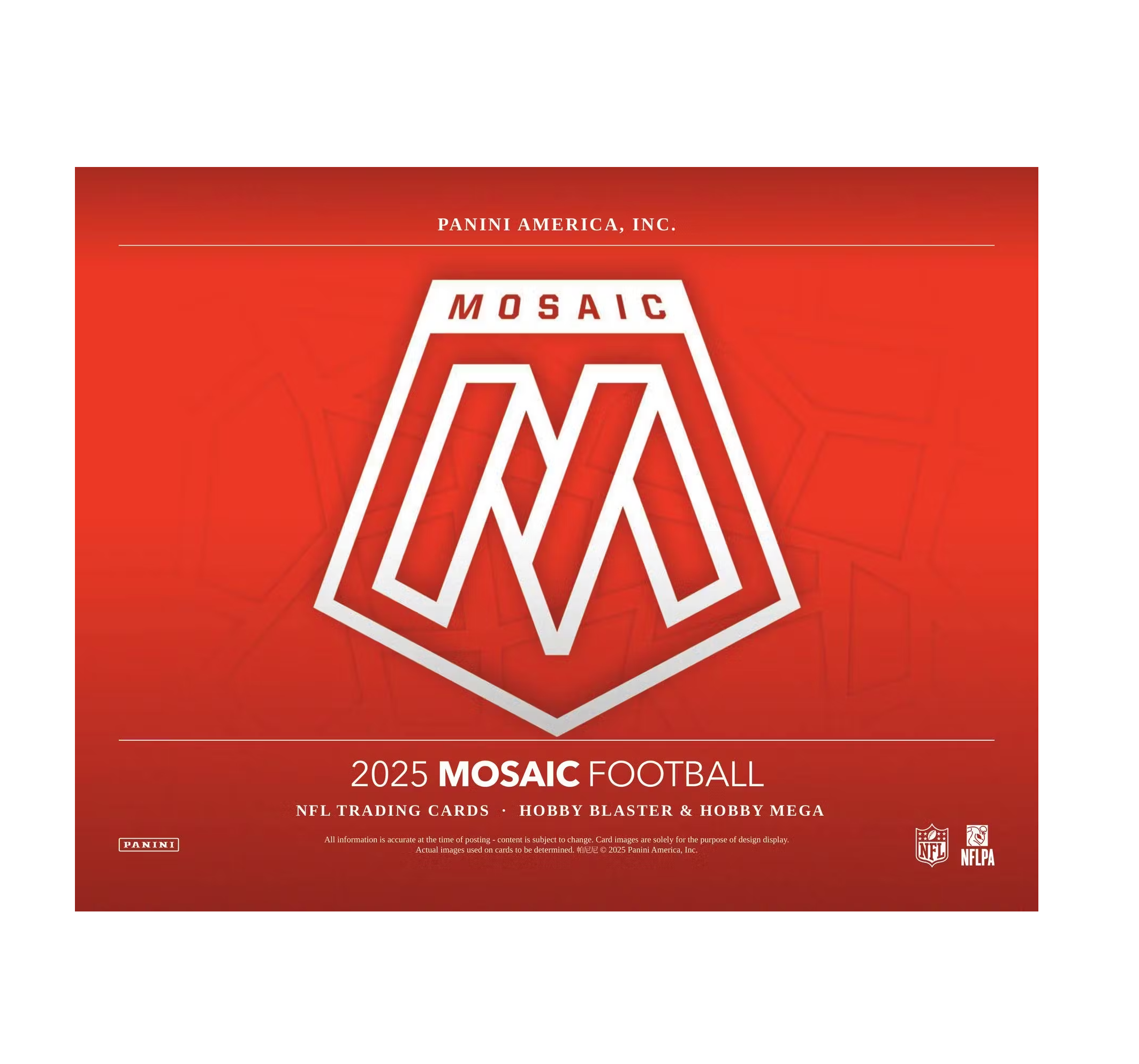 2025 Panini Mosaic Football Hobby Blaster Box