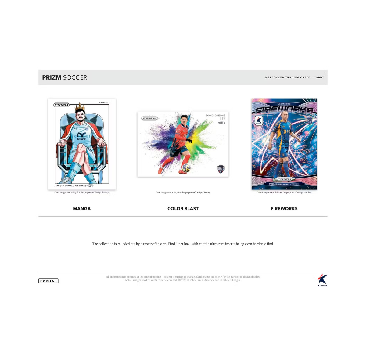 2025 Panini Prizm K League Soccer Hobby Box – The Awesome Card Shop