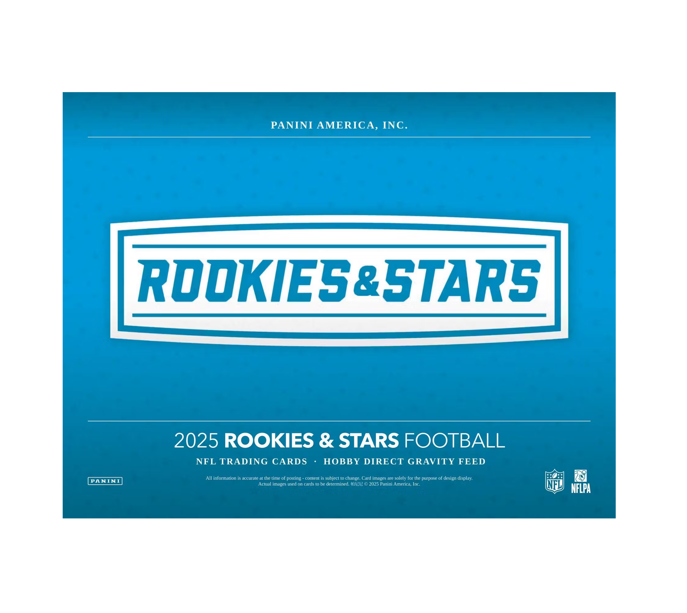 2025 Panini Rookies and Stars Football Gravity Feed 6-Box Case