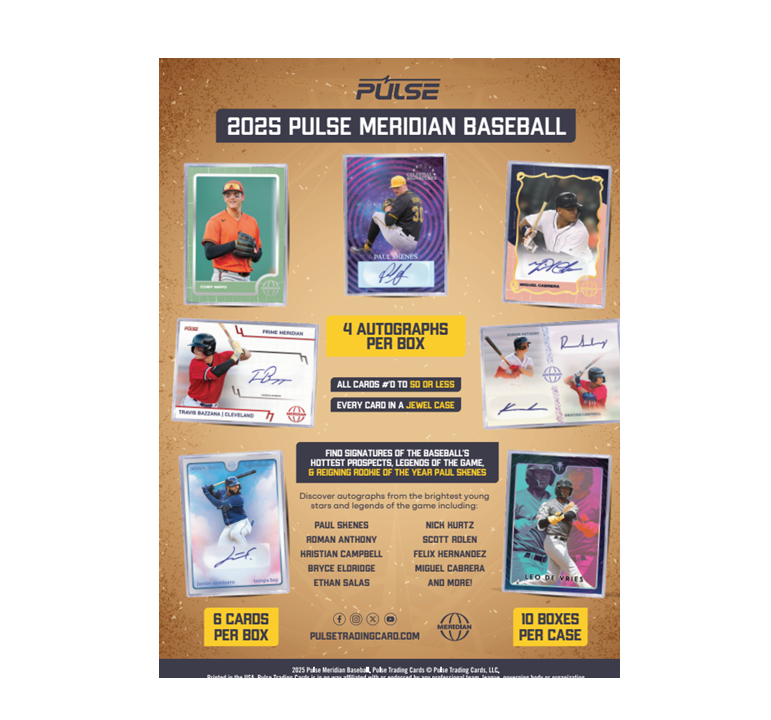 2025 Pulse Meridian Baseball Hobby Box