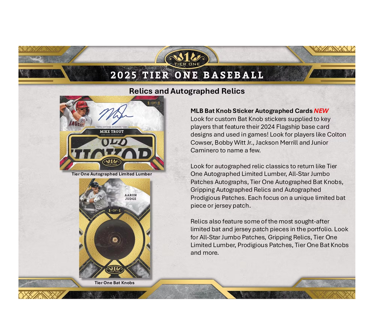 2025 Topps Tier One Baseball Hobby Box – The Awesome Card Shop