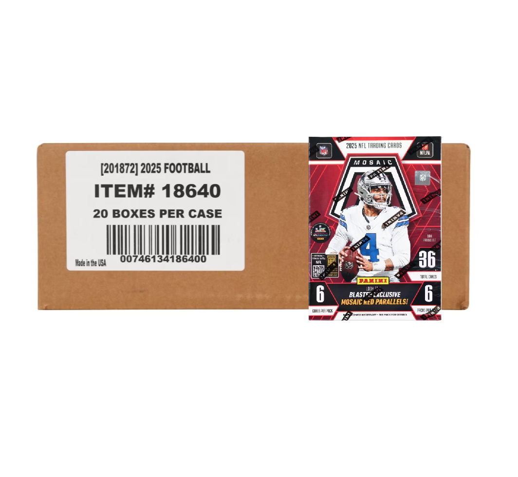 2025 Panini Mosaic Football Hobby Blaster 20-Box Case