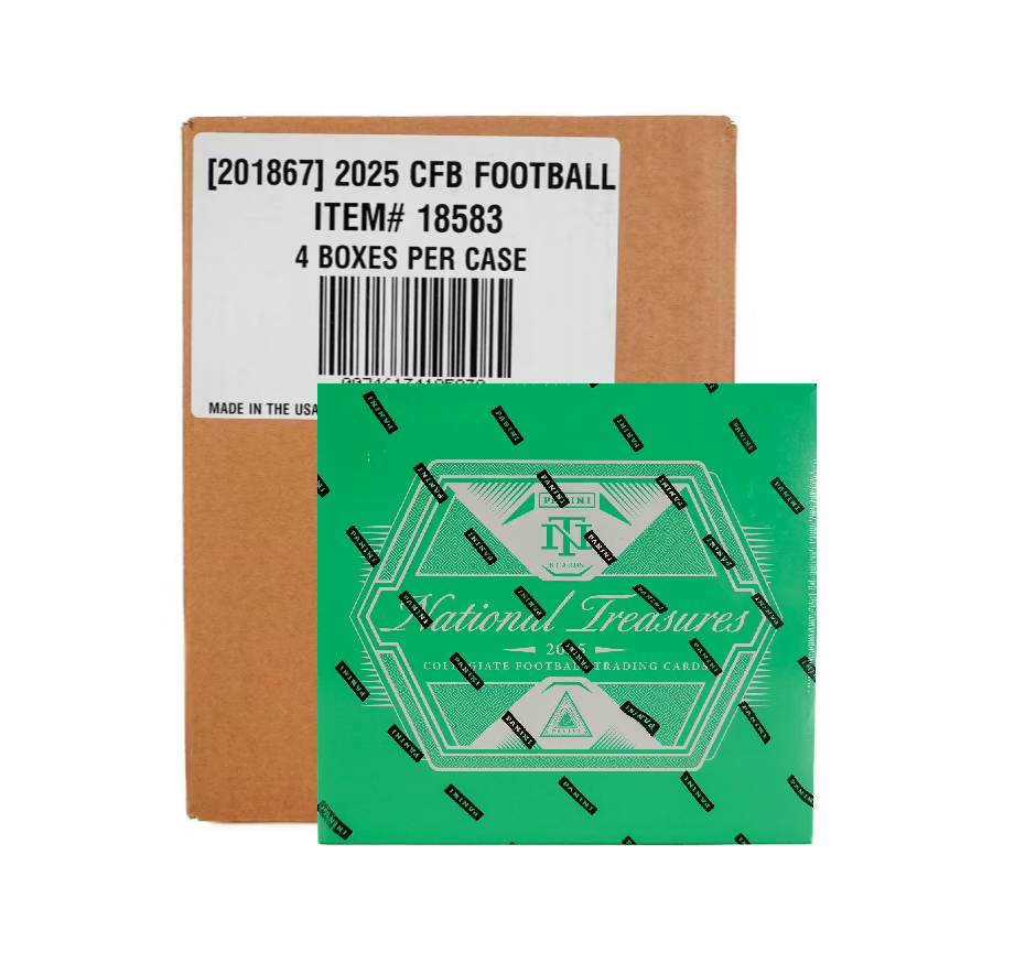 2025 Panini National Treasures Collegiate Football Hobby 4-Box Case