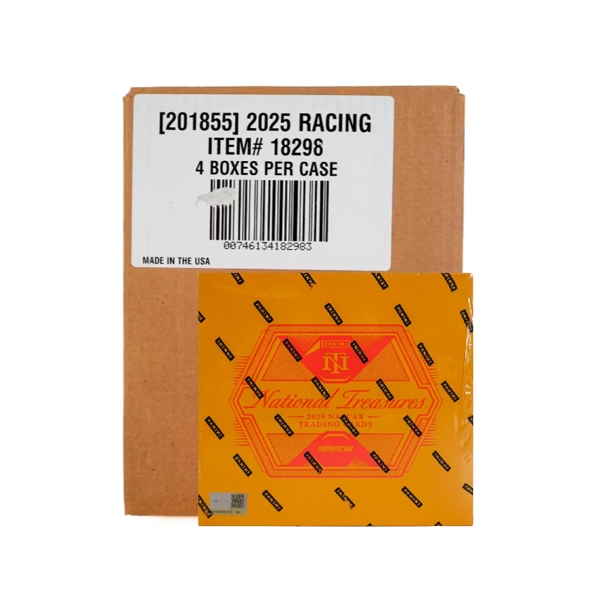 2025 Panini National Treasures Racing Hobby 4-Box Case
