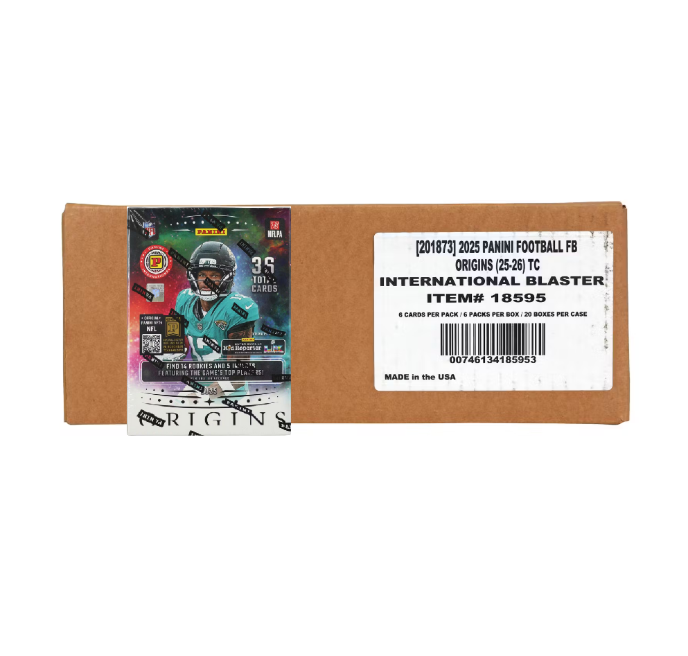 2025 Panini Origins Football International Blaster 20-Box Case