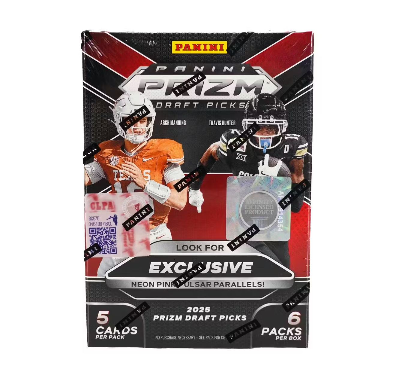 2025 Panini Prizm Draft Picks Collegiate Football Hobby Blaster Box