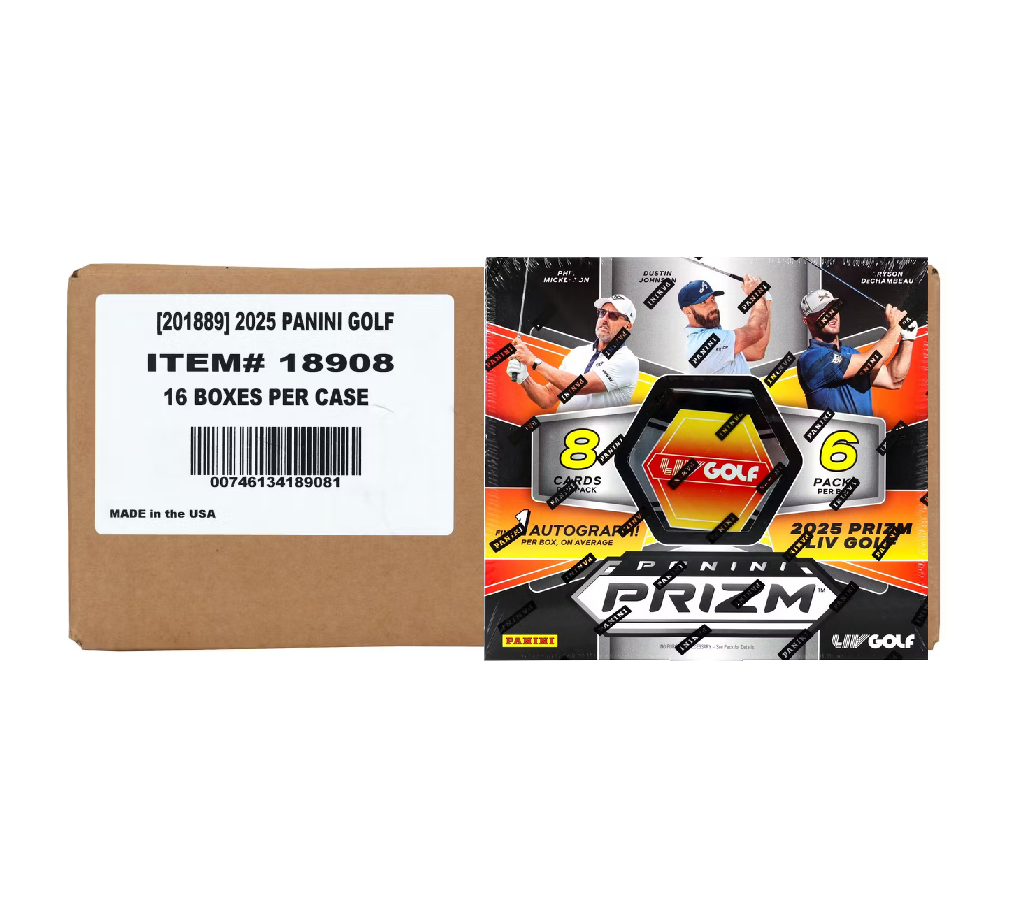 2025 Panini Prizm LIV Golf Hobby 16-Box Case