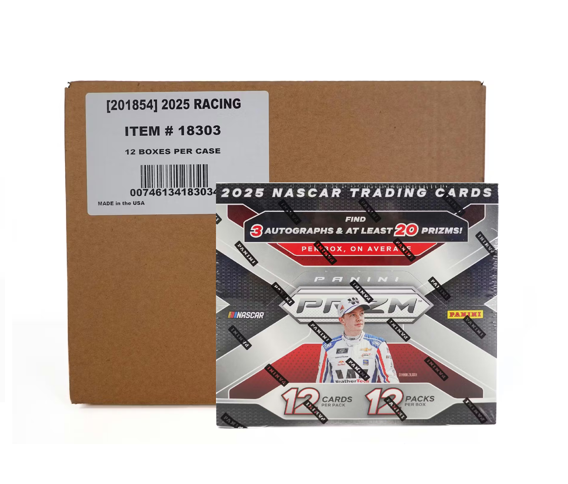 2025 Panini Prizm Racing Hobby 12-Box Case