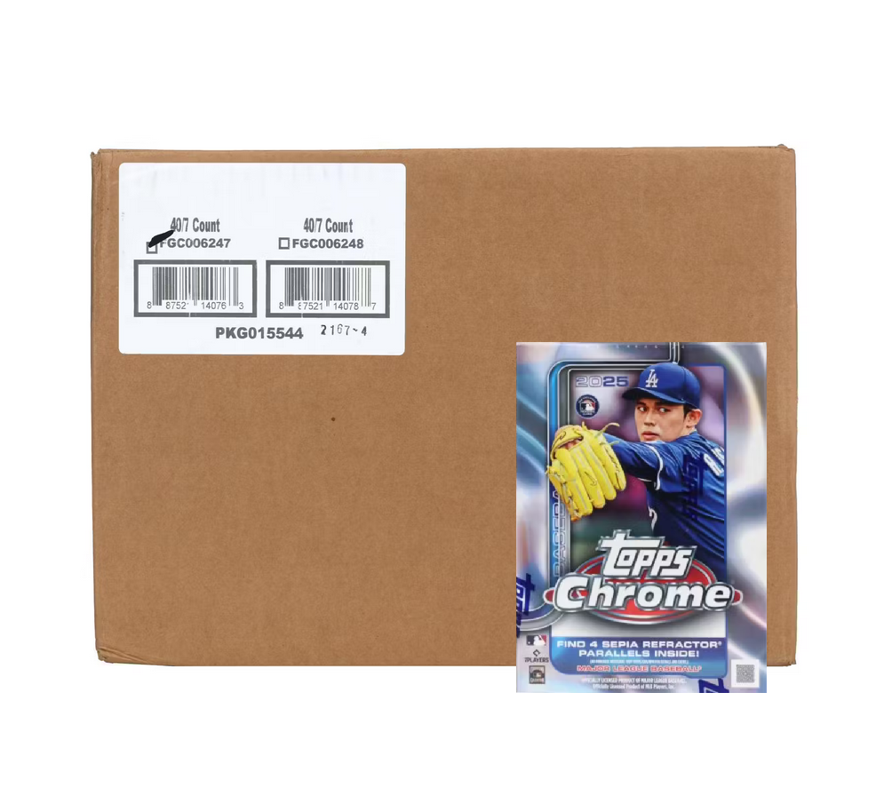 2025 Topps Chrome Baseball Blaster 40-Box Case