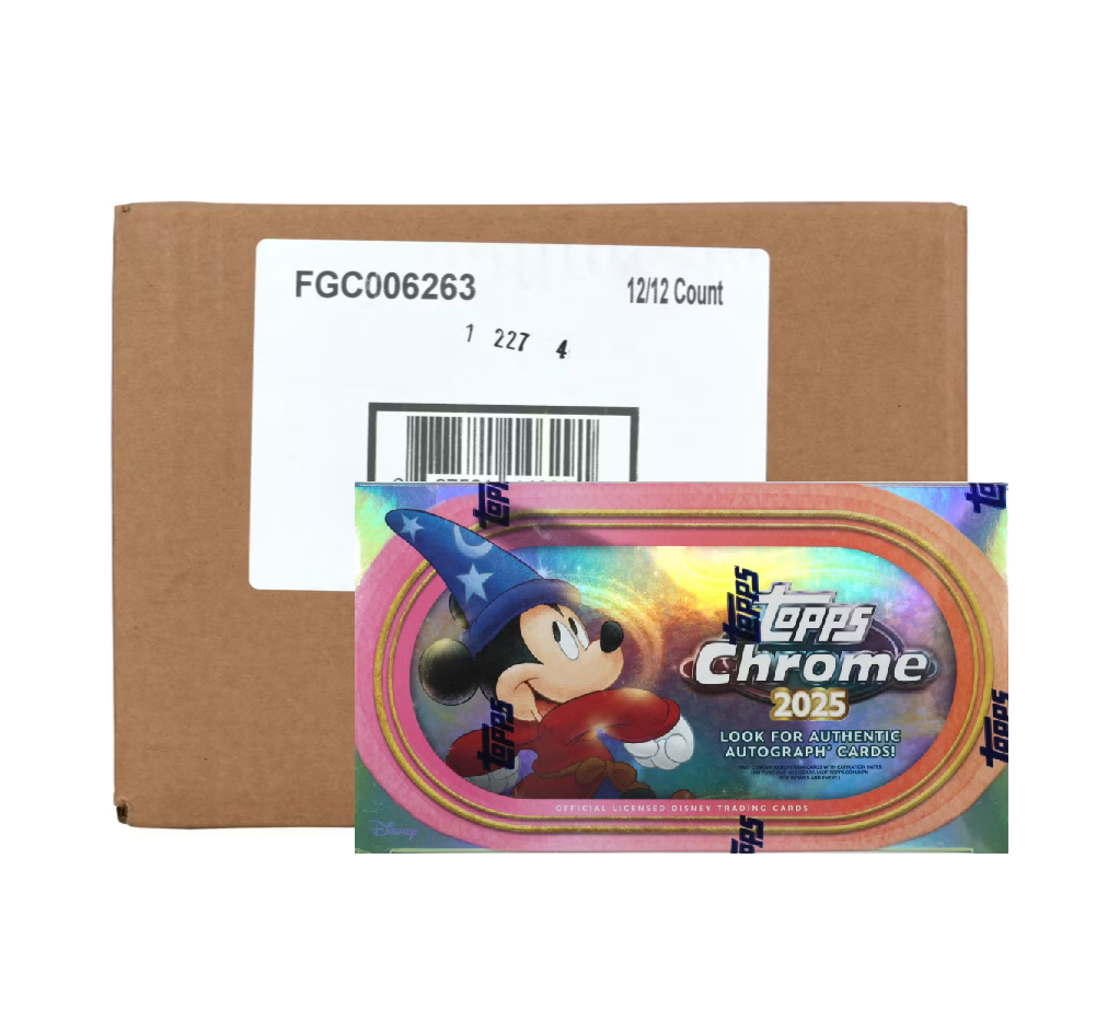 2025 Topps Chrome Disney Hobby 12-Box Case