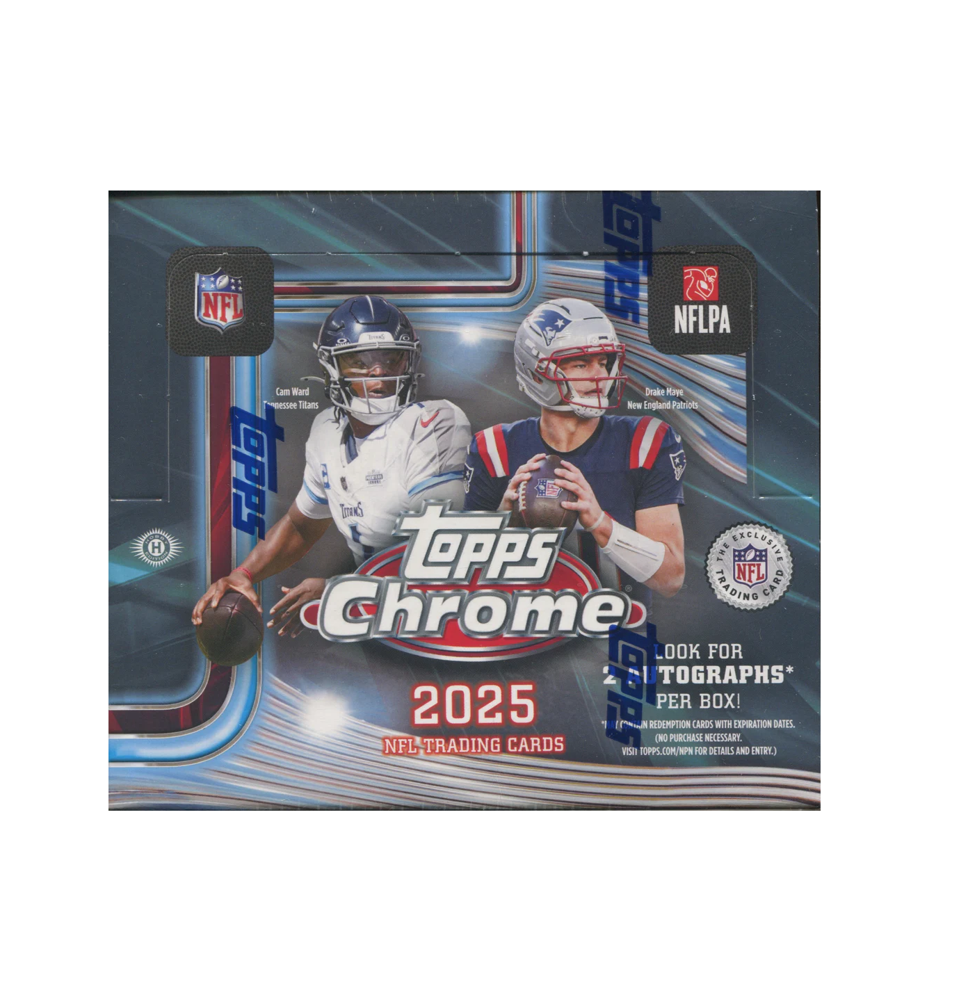 2025 Topps Chrome Football Hobby Jumbo Box