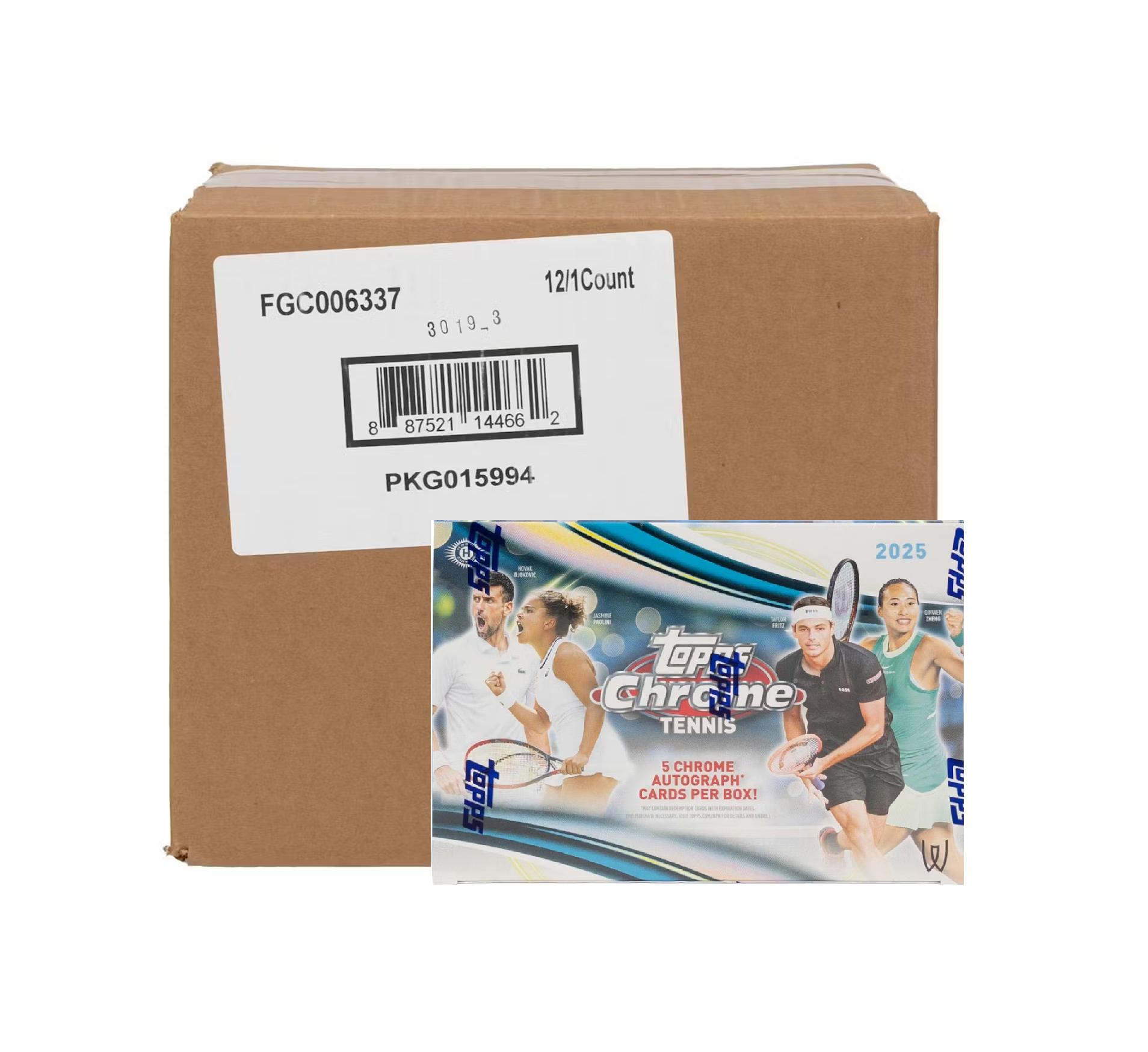 2025 Topps Chrome Tennis Breaker's Delight 12-Box Case