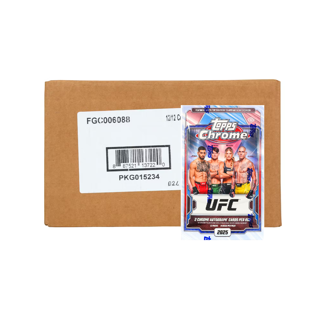 2025 Topps Chrome UFC Hobby 12-Box Case