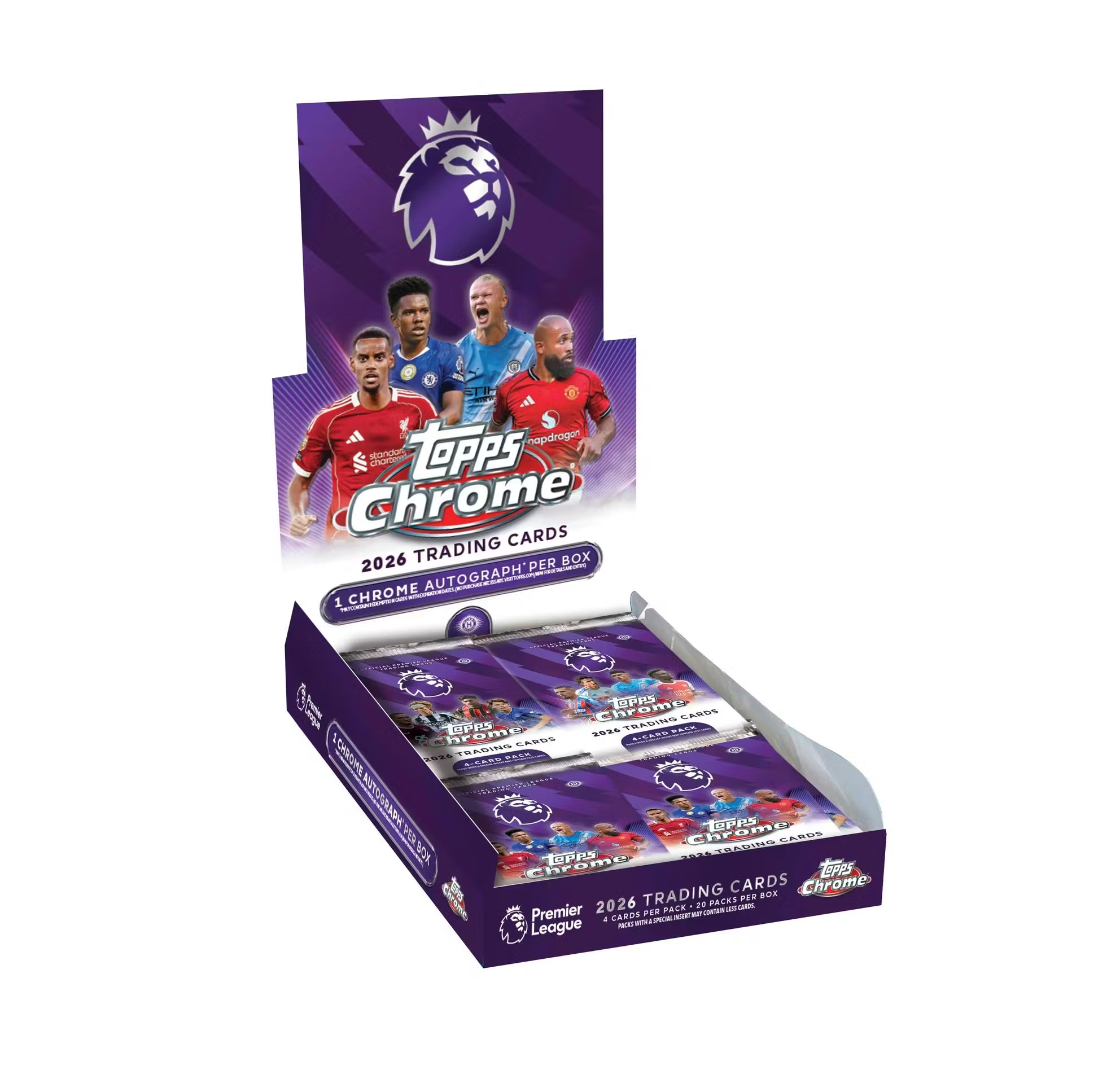 2026 Topps Chrome Premier League Soccer Hobby Box