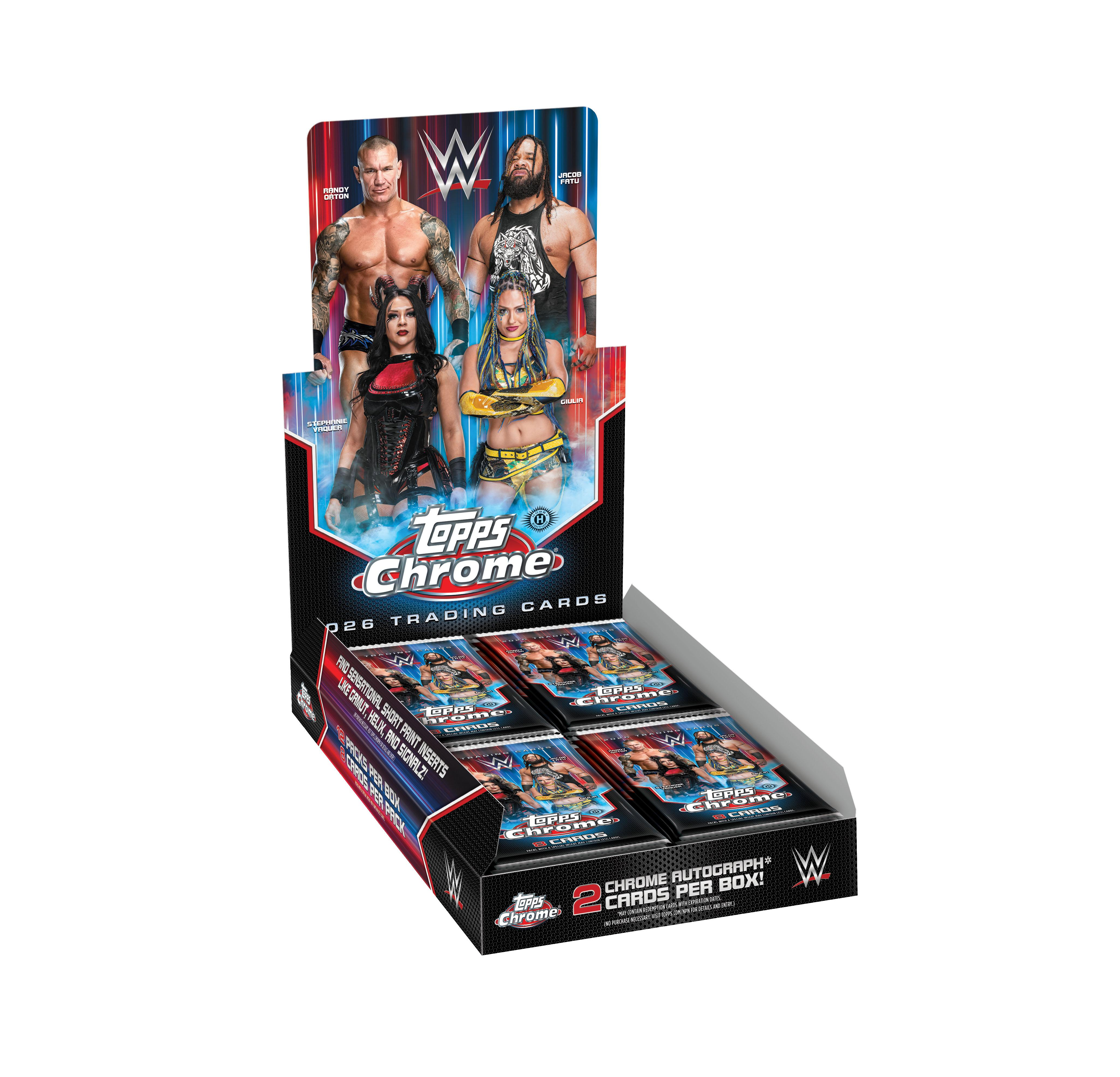 2026 Topps Chrome WWE Hobby 12-Box Case