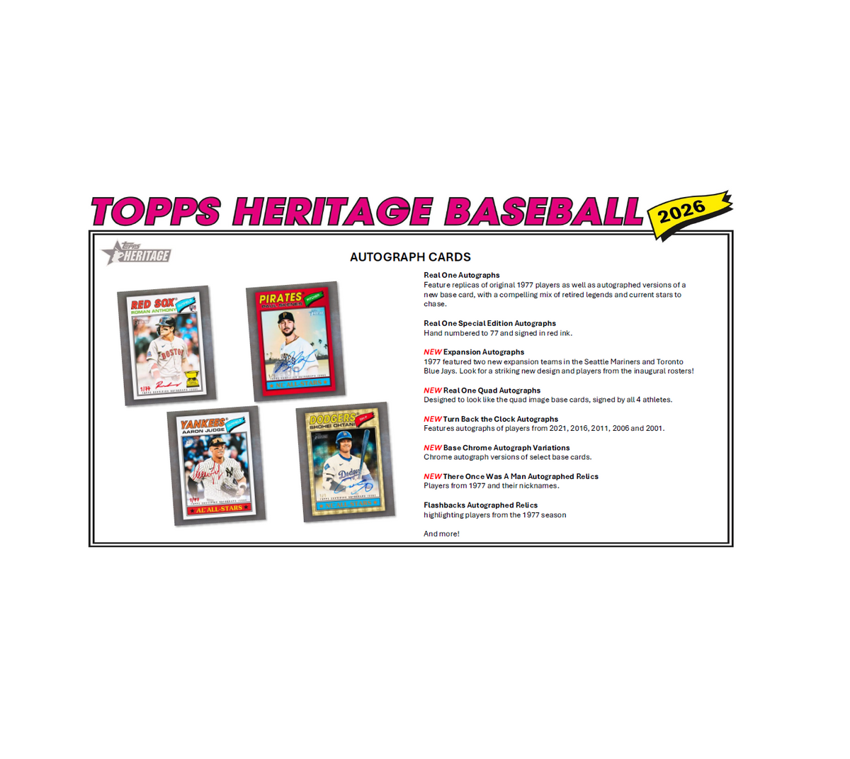 2026 Topps Heritage Baseball Hobby Box – The Awesome Card Shop