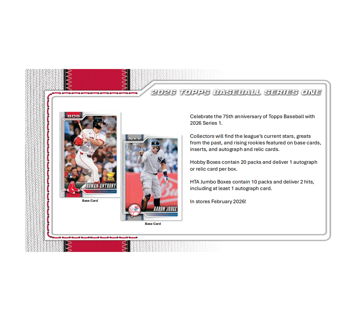 2026 Topps Series 1 Baseball Hobby Jumbo Box – The Awesome Card Shop