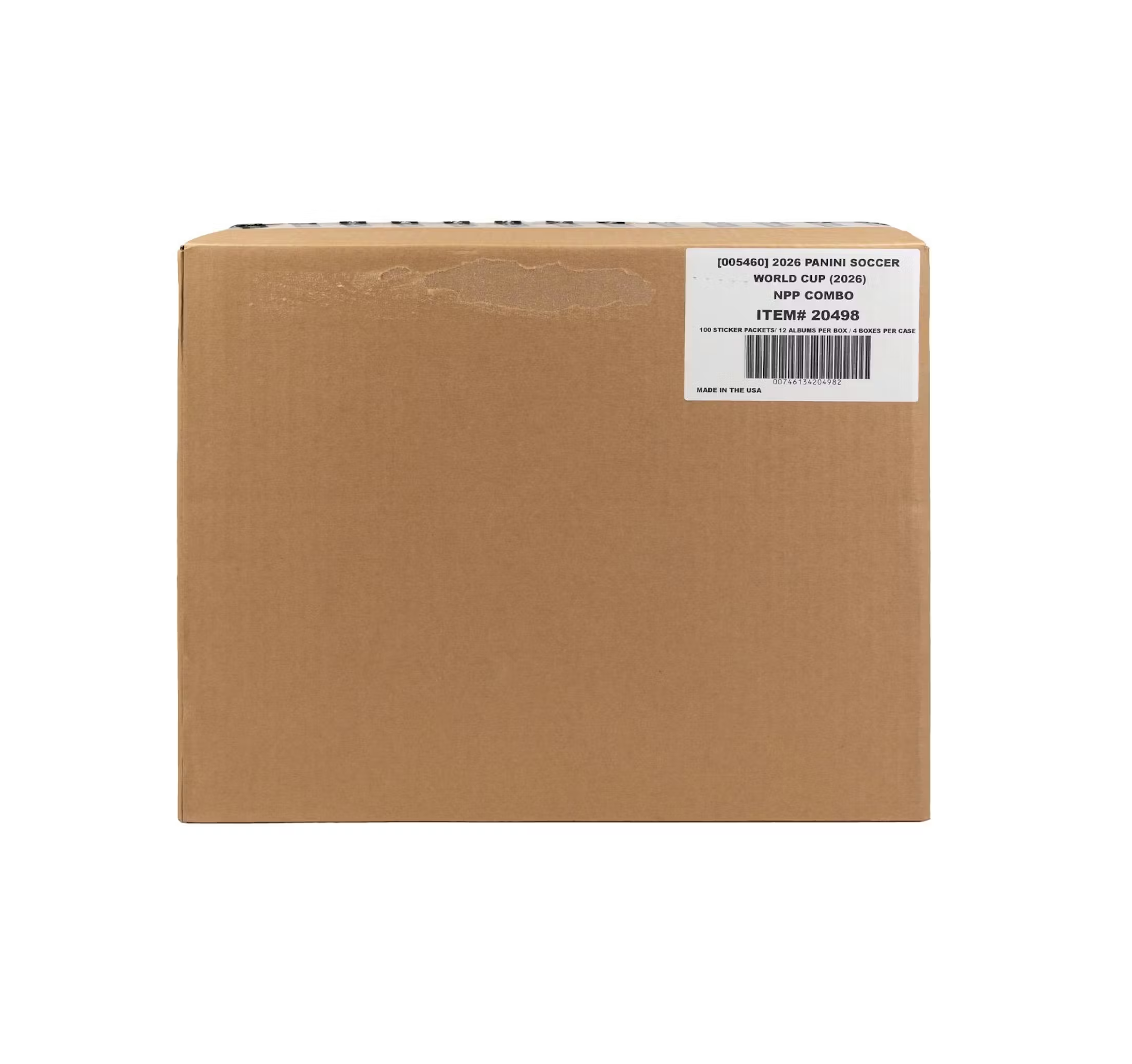 2026 Panini World Cup Soccer Stickers Combo 4-Box Case