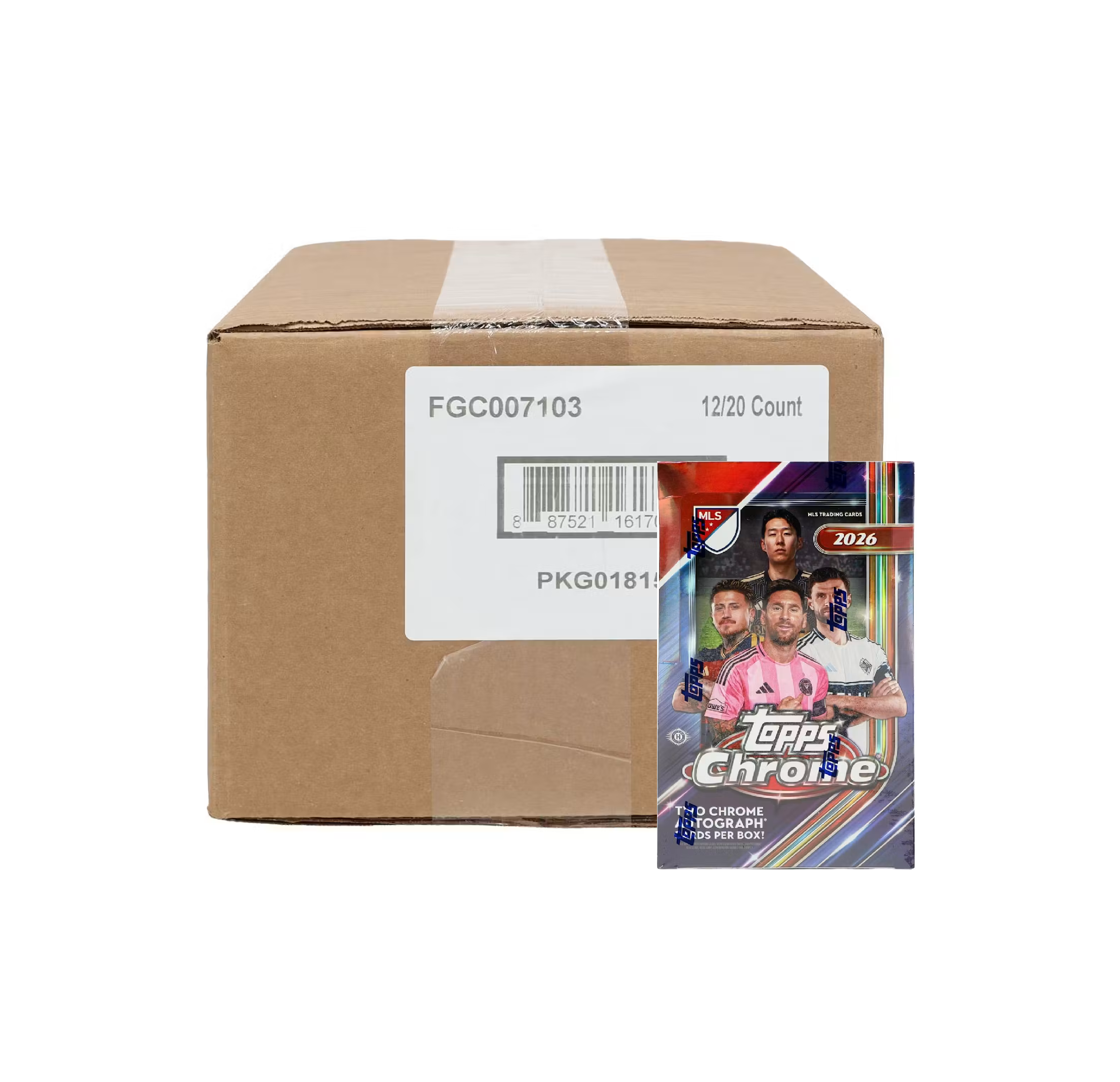 2026 Topps Chrome MLS Soccer Hobby 12-Box Case