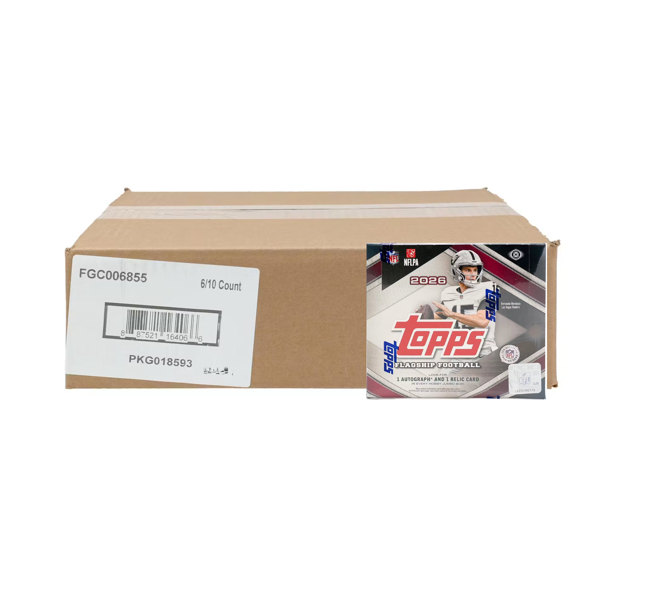 2026 Topps Football Jumbo Hobby 6-Box Case