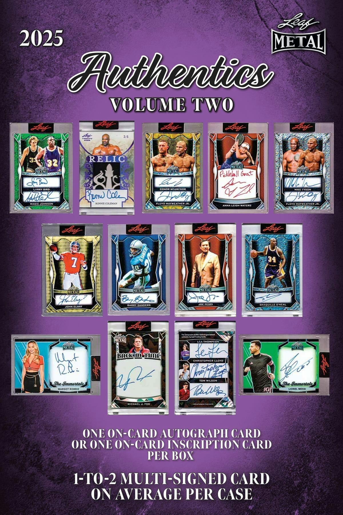 2025 Leaf Metal Authentics Volume 2 Hobby Box