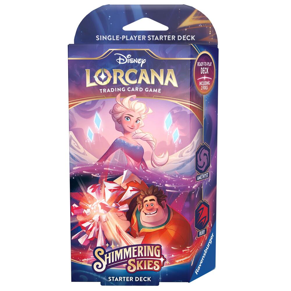 Disney Lorcana: Shimmering Skies Starter Deck (Amethyst & Ruby)