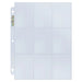 Ultra Pro Silver Series 9-Pocket Pages (100ct) for Standard Size Cards