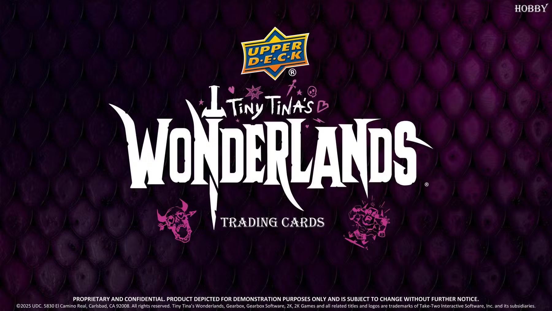 2025 Upper Deck Tiny Tina's Wonderlands Hobby Box
