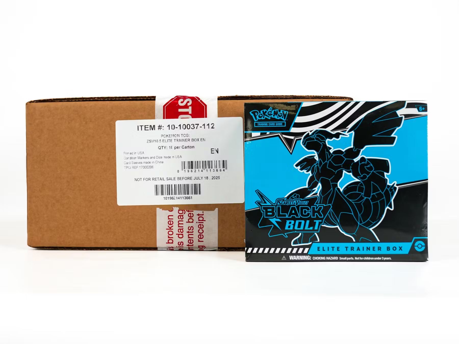 Pokemon Scarlet & Violet: Black Bolt Elite Trainer 10-Box Case