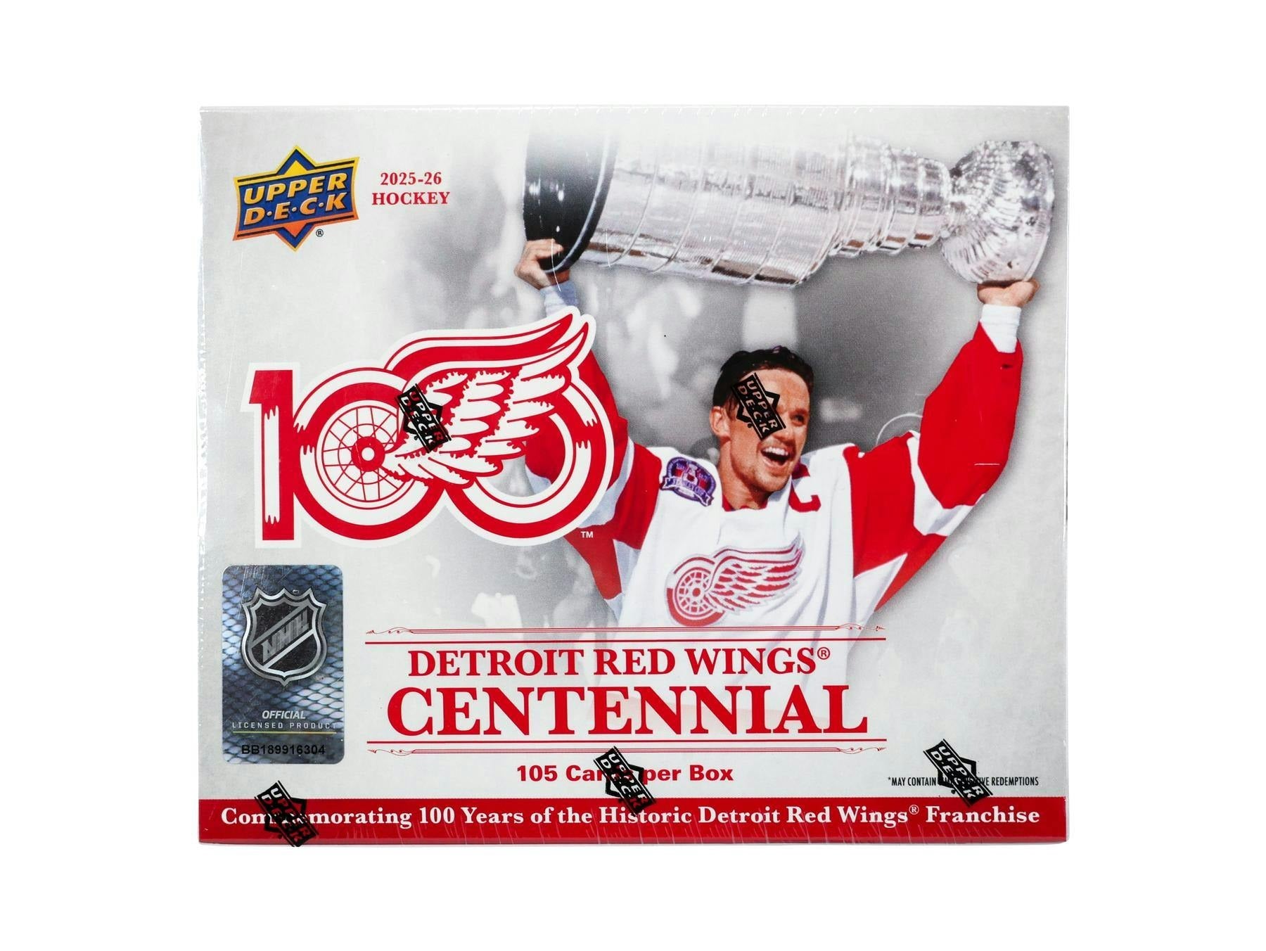 2025-26 Upper Deck Detroit Red Wings Centennial Hockey Box Set