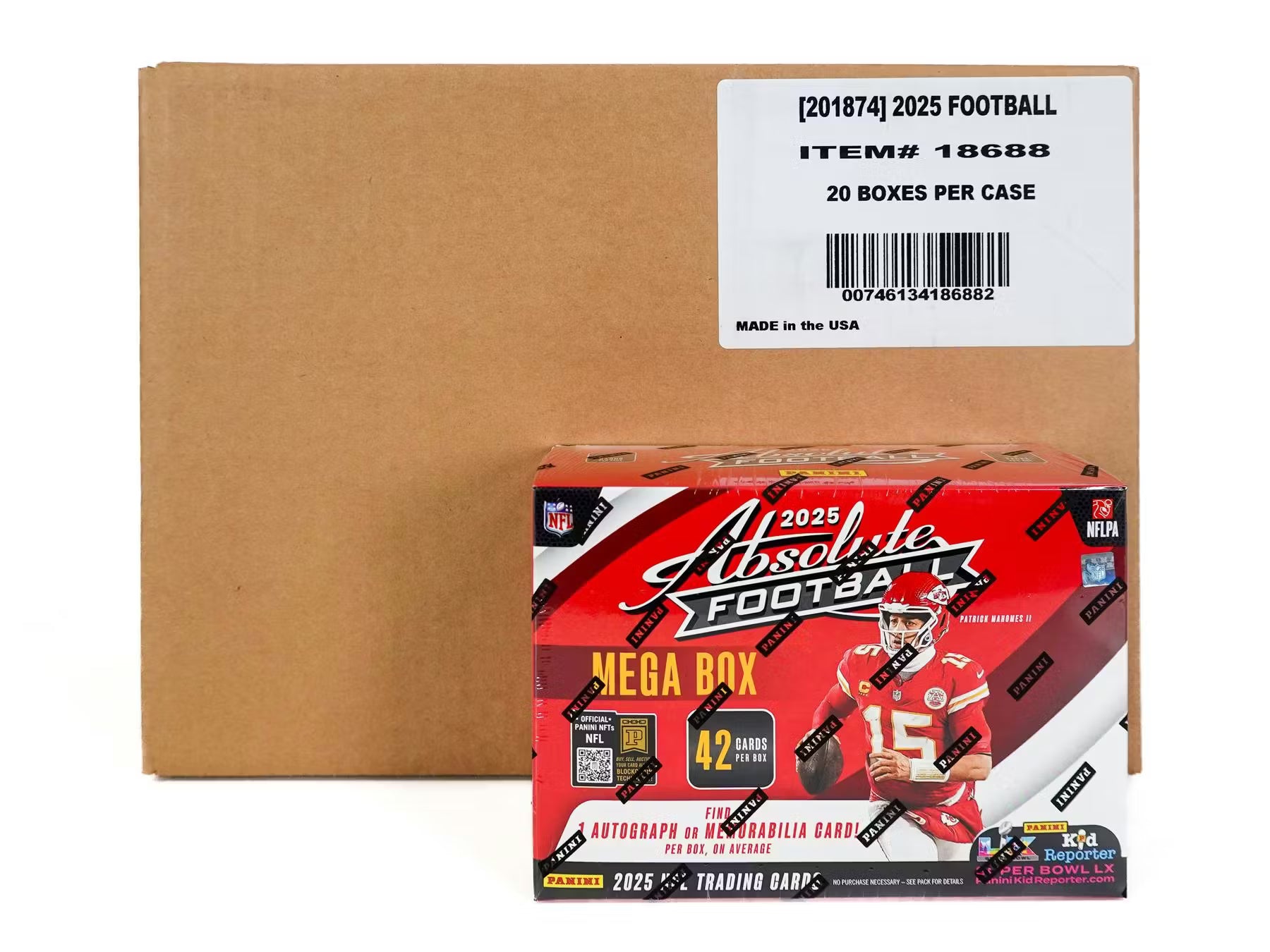 2025 Panini Absolute Football Hobby Mega 20-Box Case