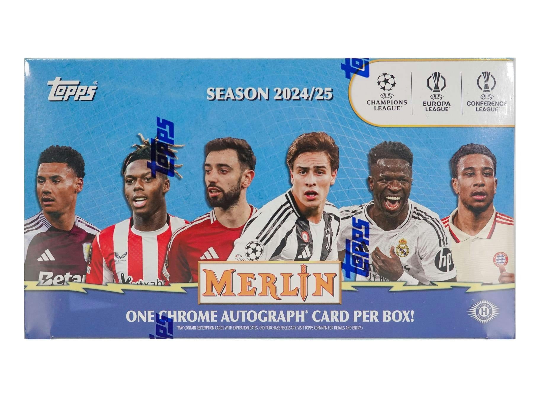 2024-25 Topps Chrome Merlin UEFA Club Competitions Soccer Hobby Box