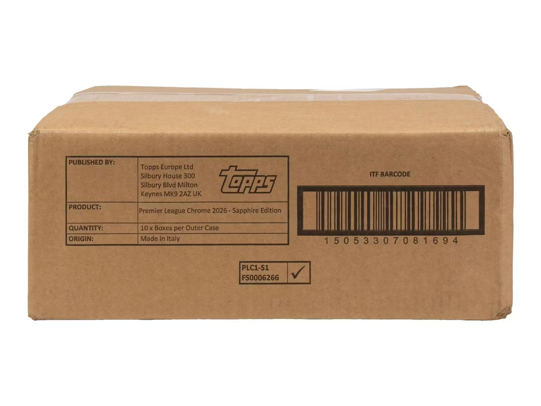 2026 Topps Chrome Premier League EPL Soccer Sapphire Edition 10-Box Case