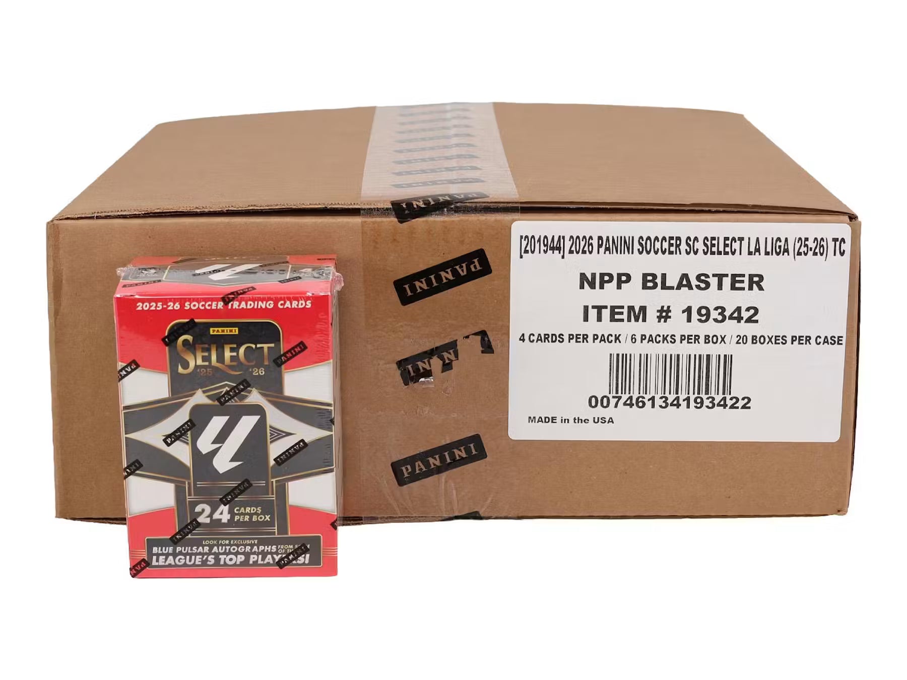 2025-26 Panini Select La Liga Soccer Blaster 20-Box Case