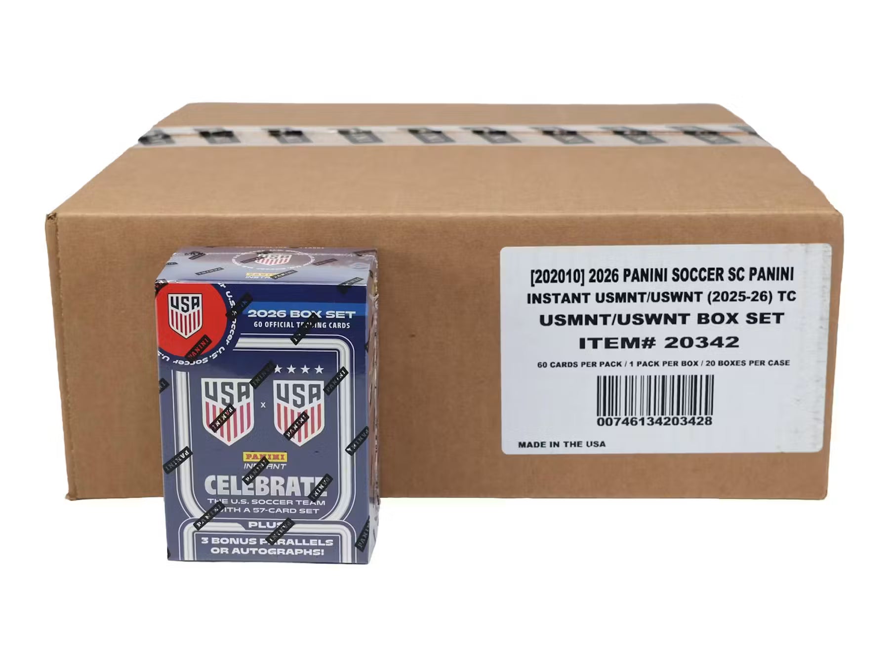 2025-26 Panini USMNT & USWMNT Soccer Box 20-Set Case