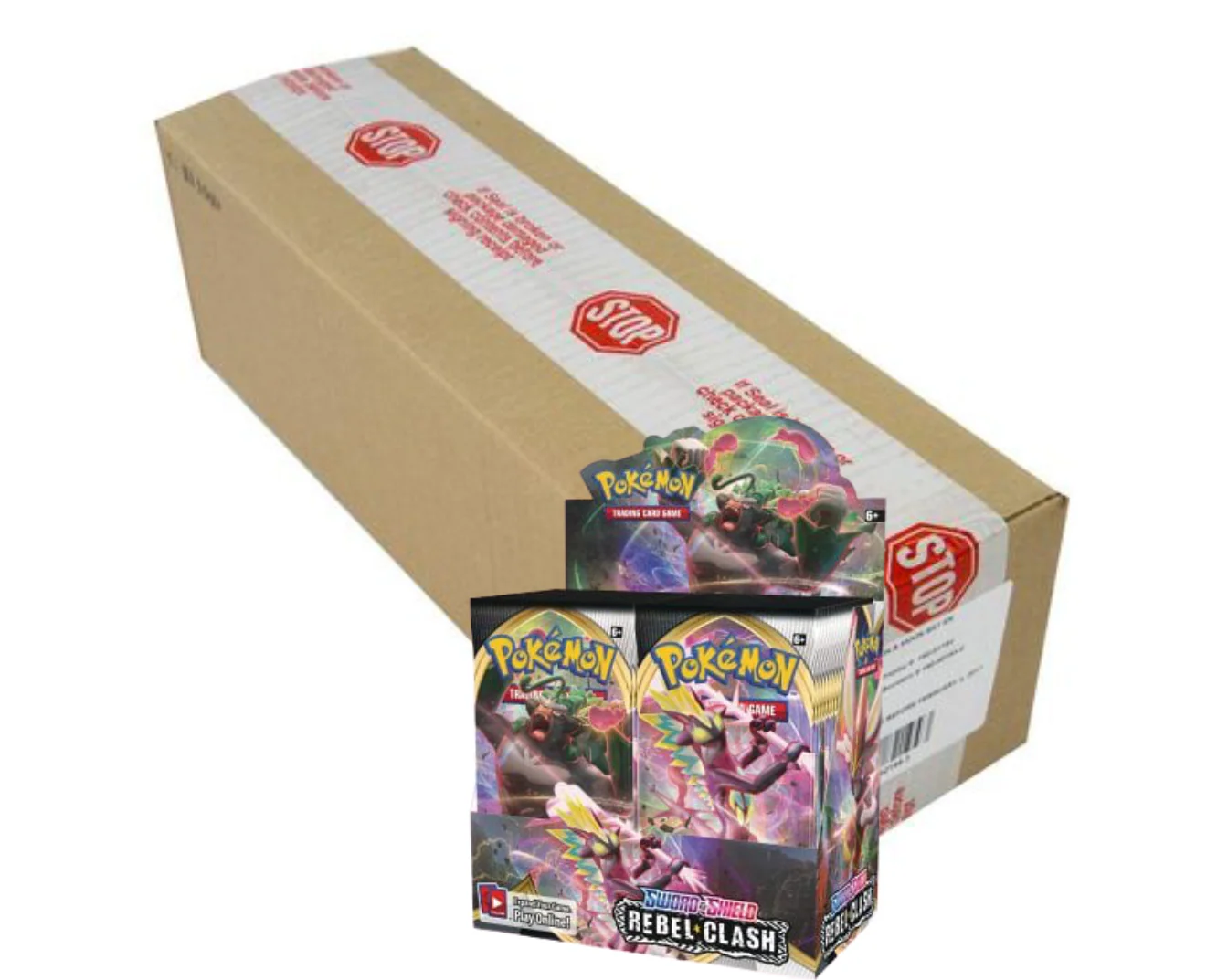 Pokemon Sword & Shield Rebel Clash Booster 6-Box Case