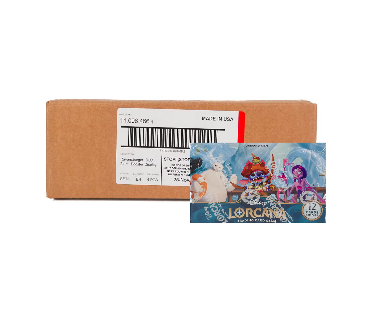Disney Lorcana Azurite Sea Booster 4-Box Case – The Awesome Card Shop