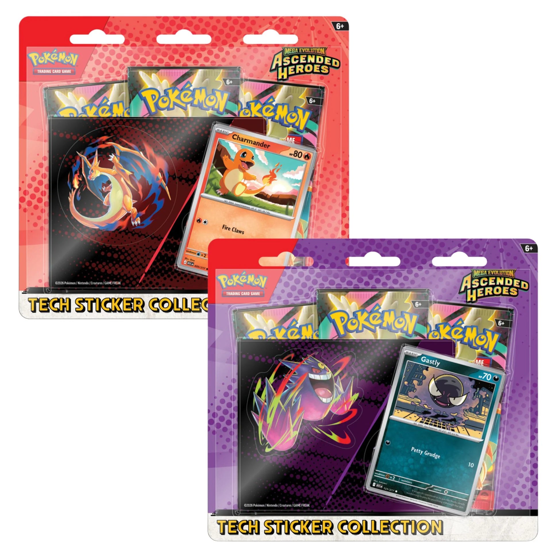 Pokemon Mega Evolution Ascended Heroes Tech Sticker Collection Box