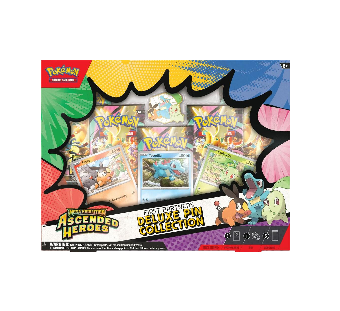 Pokemon Mega Evolutions Ascended Heroes First Partners Deluxe Pin Collection Box