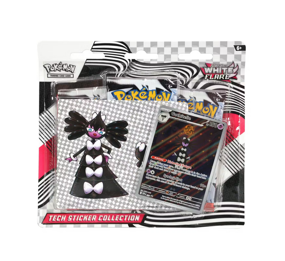 Pokemon Scarlet & Violet White Flare Tech Sticker Collection Pack