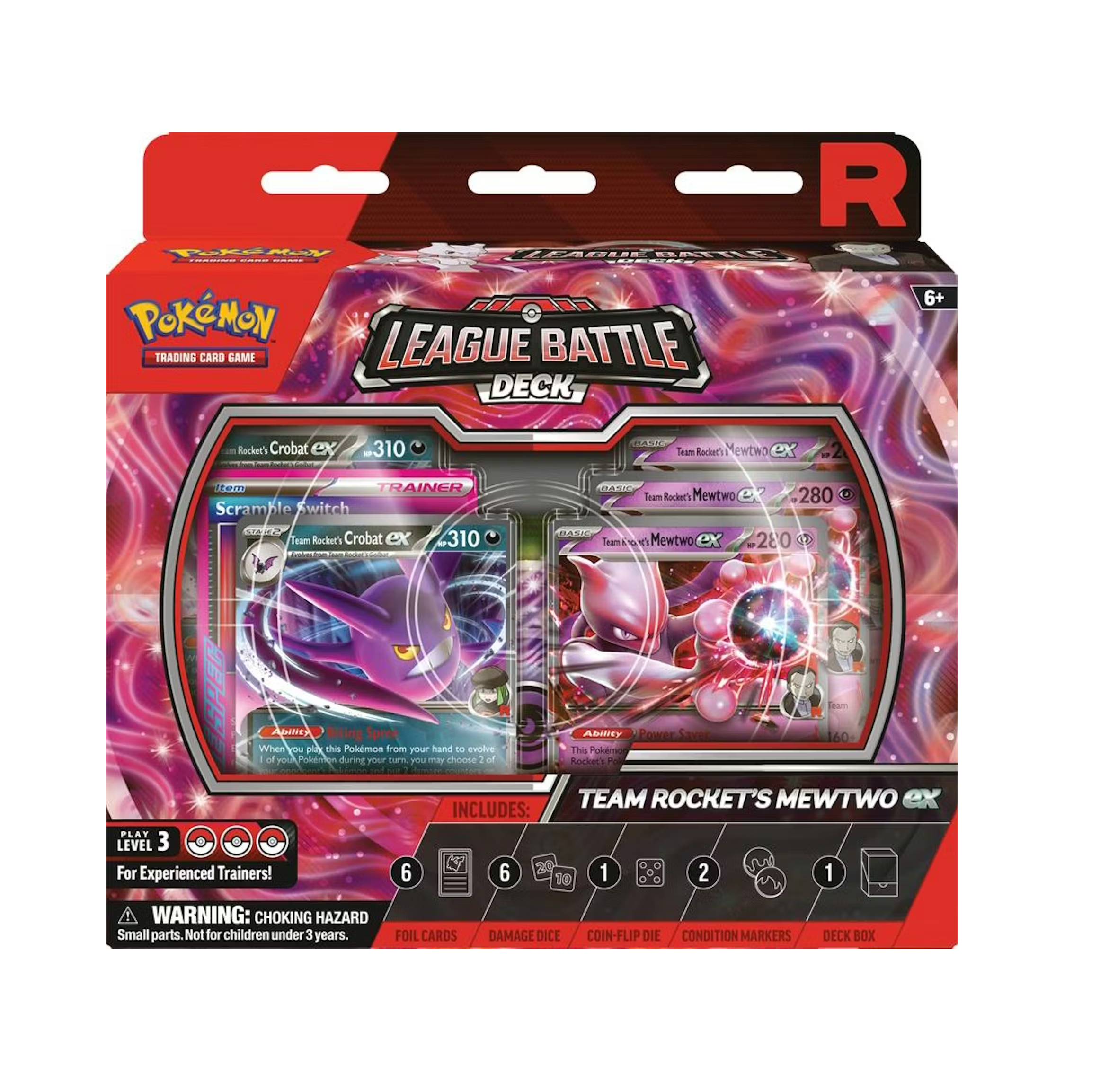 Pokemon Team Rocket's Mewtwo EX League Battle Deck Box