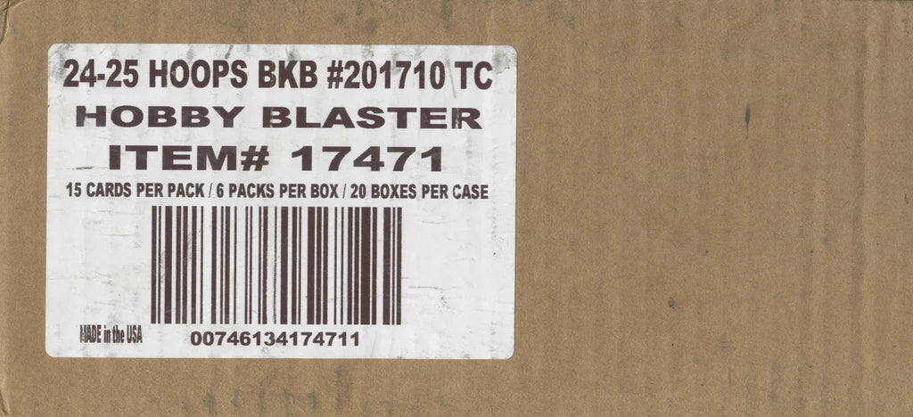 2024-25 Panini NBA Hoops Basketball Hobby Blaster 20-Box Case