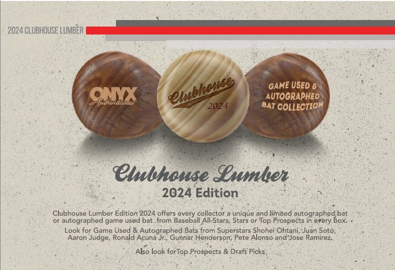 2024 Onyx Lumber Collection Series 2 Baseball Bat Box