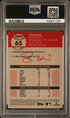 2022 Topps Chrome Platinum Anniversary Steven Kwan #65 Green Wave Refractor PSA 8 Auto A