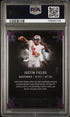 2021 Wild Card Matte Black- Red Hot RC Auto Justin Fields #MRHR2 Purple PSA 9