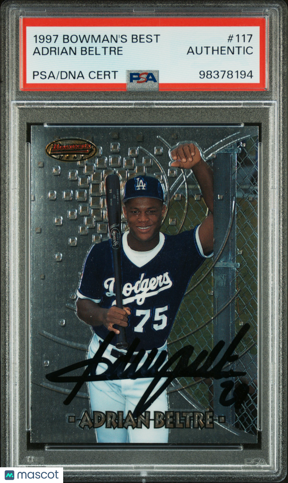 1997 Bowman's Best Adrian Beltre #117 PSA A