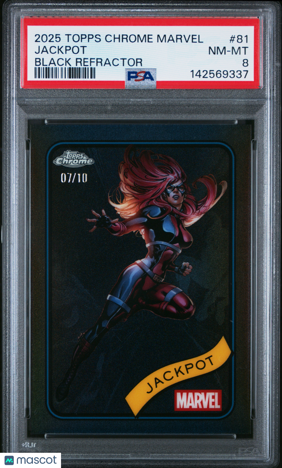 2025 Topps Chrome Marvel Jackpot #81 PSA 8