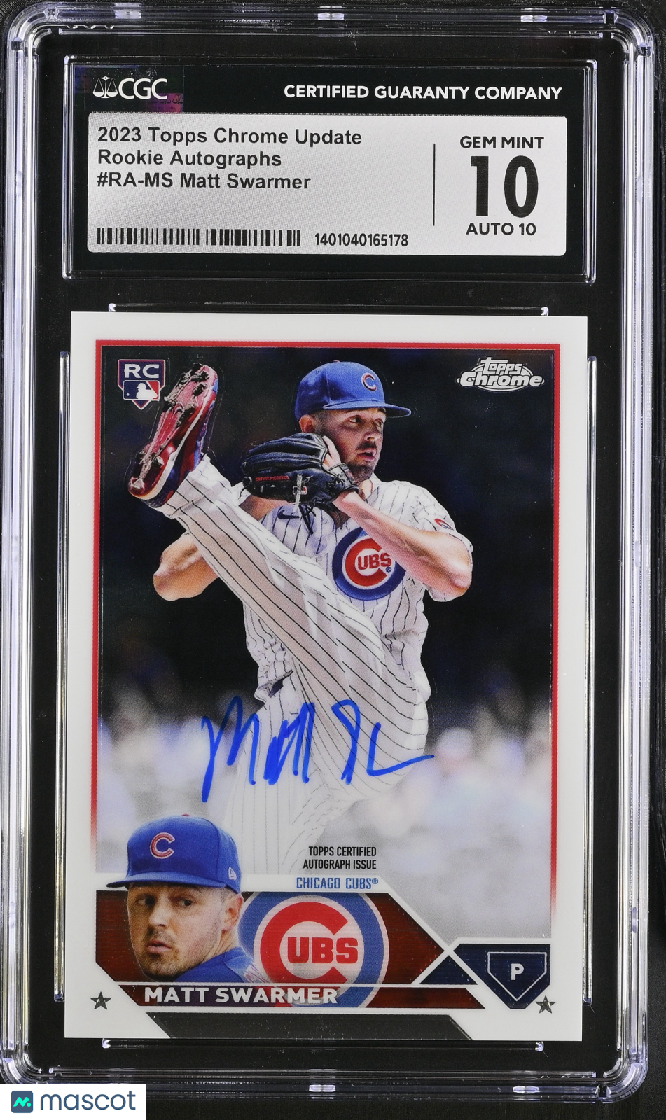 2023 Topps Chrome Update Matt Swarmer #RA-MS Rookie Autographs CGC 10