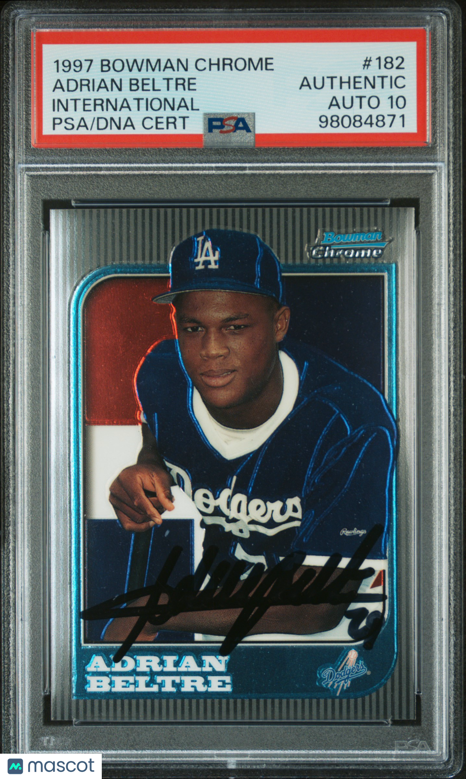 1997 Bowman Chrome International Adrian Beltre #182 PSA A
