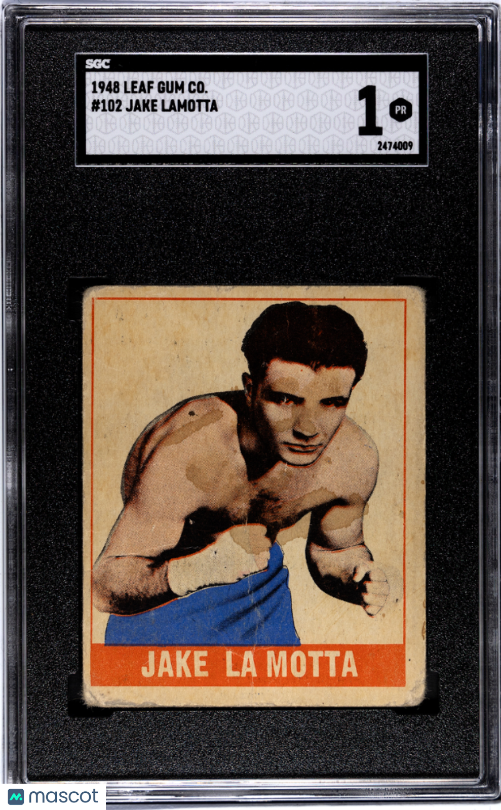 1948 Leaf Gum Co. Jake Lamotta #102 SGC 1